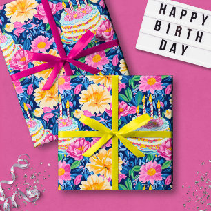 Papel de regalo de cumpleaños elegante