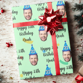 Papel de regalo de cumpleaños personalizado
