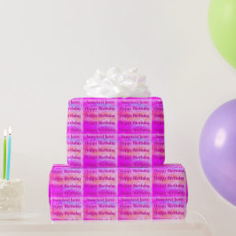 Papel de Regalo de Cumpleaños Personalizado