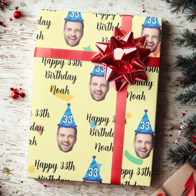 Papel de regalo de cumpleaños personalizado, Feliz (Subido por el creador)