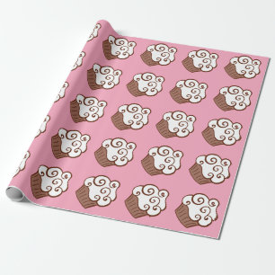 Papel de regalo de cupcakes para niños cumpleañero
