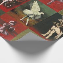 Papel de regalo de diablillos bailarines vintage