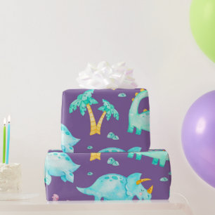 Papel de regalo de dinosaurio