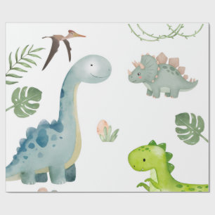 Papel de regalo de dinosaurio