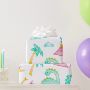 Papel de regalo de dinosaurio