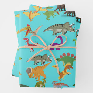 Papel de Regalo de Dinosaurio Juguetón