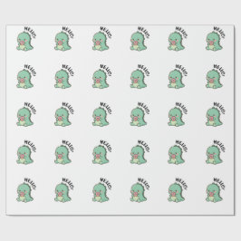 Papel de regalo de dinosaurio lindo
