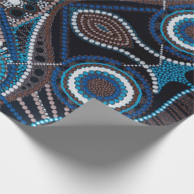 Papel de regalo de Dot Art (Esquina)