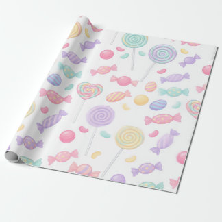 Papel de regalo de dulces de Landia pastel