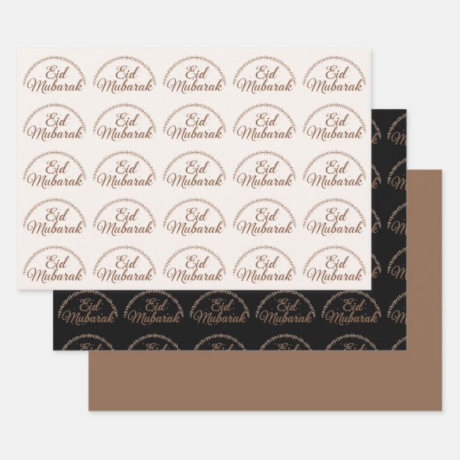 Papel de regalo de Eid EID Mubarak Papel de regalo (Set)