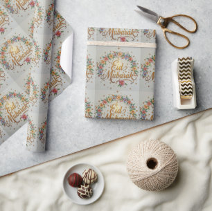 Papel de regalo de Eid EID Mubarak Papel de regalo