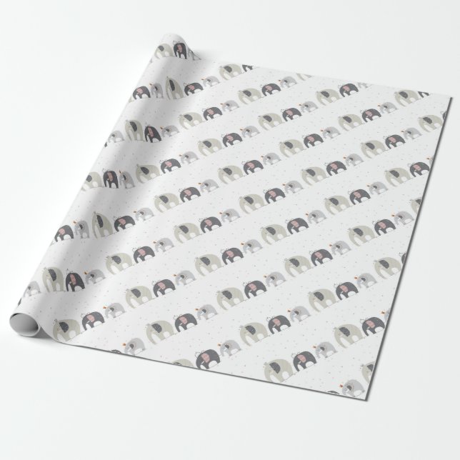 Papel de Regalo de Elefantes (Desenrollado)