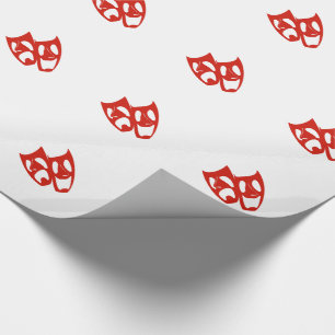 Papel de regalo de encargo del icono de los artes