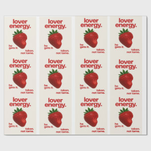 Papel de regalo de energía de amante   Papel de re