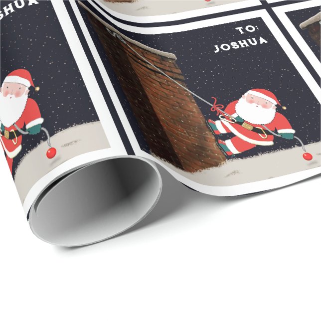 Papel de regalo de escalada en roca (Esquina del rollo)