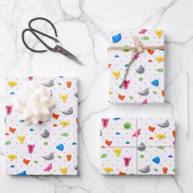 Papel de regalo de escalada en roca, envoltorio de (Anverso)