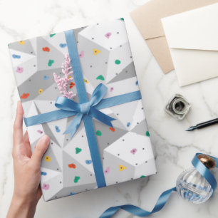 Papel de regalo de escalada en roca, envoltorio de