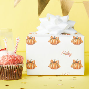 Papel de regalo de estampado de calabaza, Baby Sho