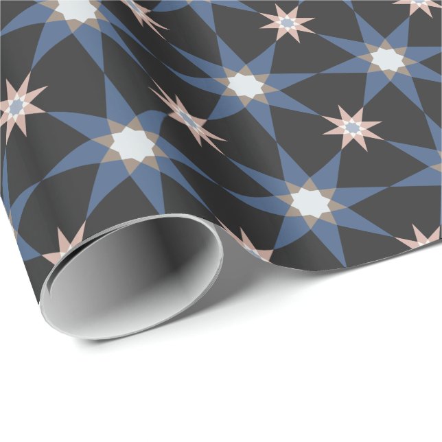 Papel de regalo de estrella de cielo oscuro (Esquina del rollo)