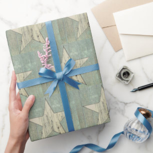 Papel de regalo de estrella texturizada