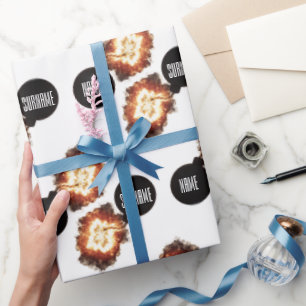Papel de Regalo de Explosión de Bomba Militar