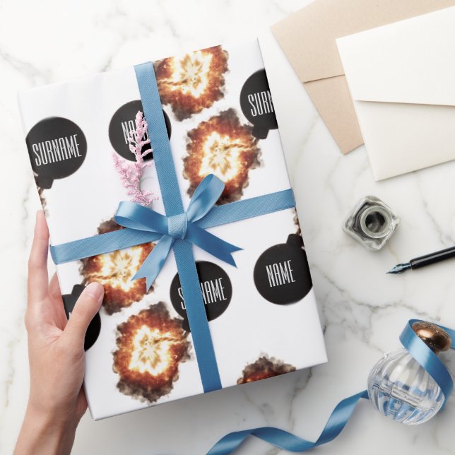 Papel de Regalo de Explosión de Bomba Militar (Regalar)