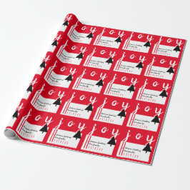 Papel de regalo de Felices Fiestas Red Carpet by L