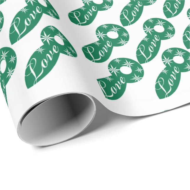 Papel de regalo de Feliz Navidad (Esquina del rollo)