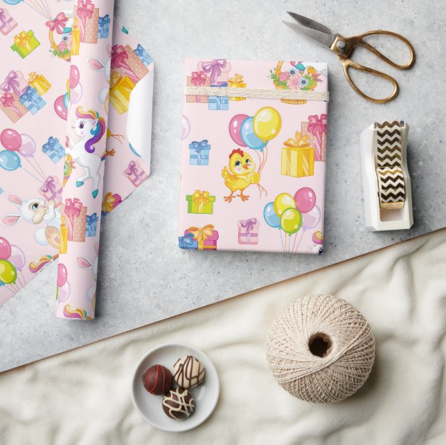 Papel de Regalo de Fiesta de Cumpleaños (Artesanía)