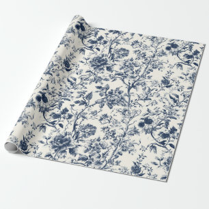 Papel de regalo de fiesta de jardín con rama flora