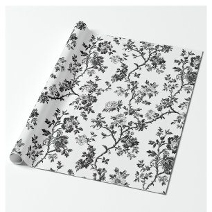 Papel de regalo de fiesta de jardín floral Chinois