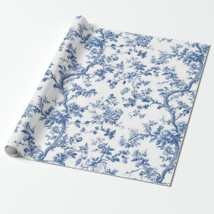 Papel de regalo de fiesta de jardín toile botánico