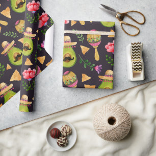 Papel de regalo de Fiesta Picante Mexicana