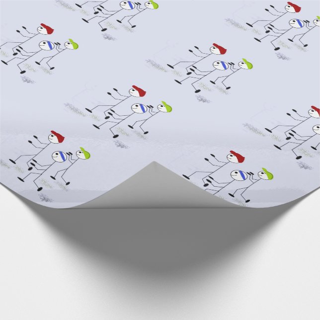 Papel de regalo de fitness para corredores (Esquina)