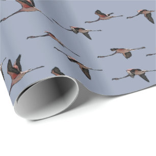 Papel de Regalo de Flamencos Voladores