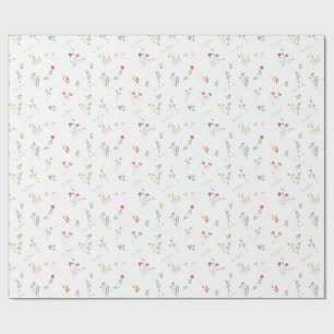 Papel de Regalo de Flor de Acuarela Encantadora