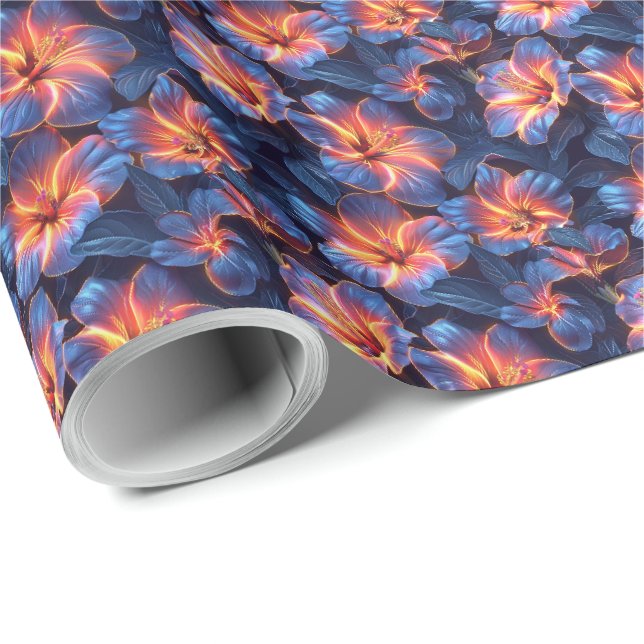 Papel de regalo de flores de Lirios Silvestres (Esquina del rollo)