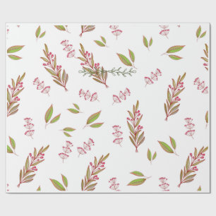 Papel de regalo de flores silvestres diseñado