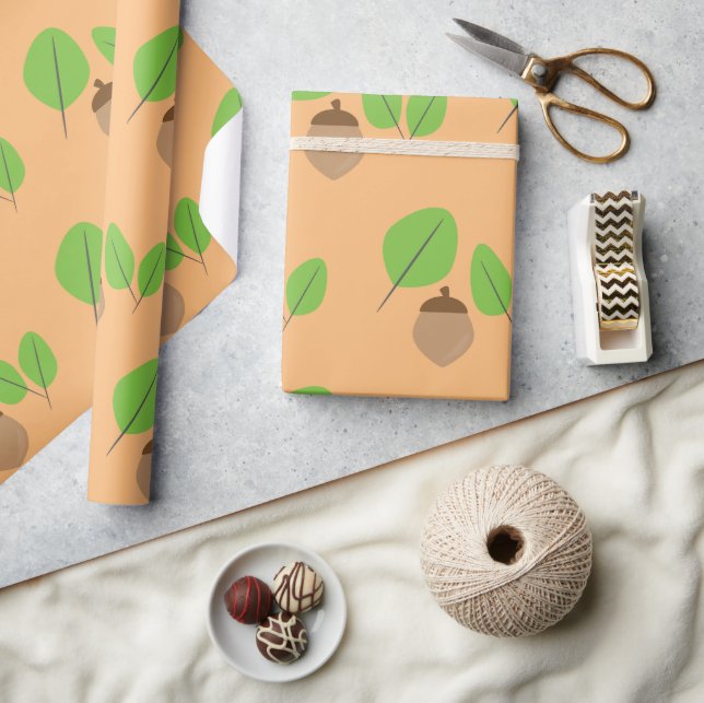 Papel de regalo de follaje de otoño (Artesanía)