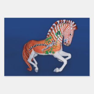 Papel de regalo de foto de cebra quagga animal de 