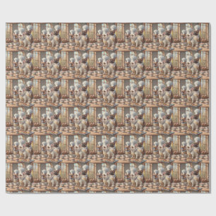 Papel de regalo de French Bulldog Baking