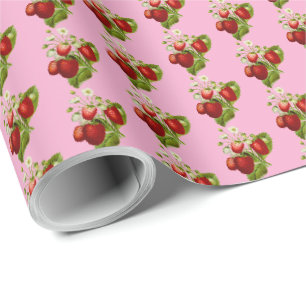 Papel de regalo de fresa Fresas