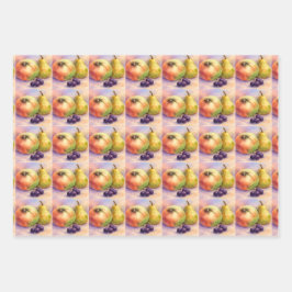 Papel de Regalo de Frutas del Huerto | Conjunto de