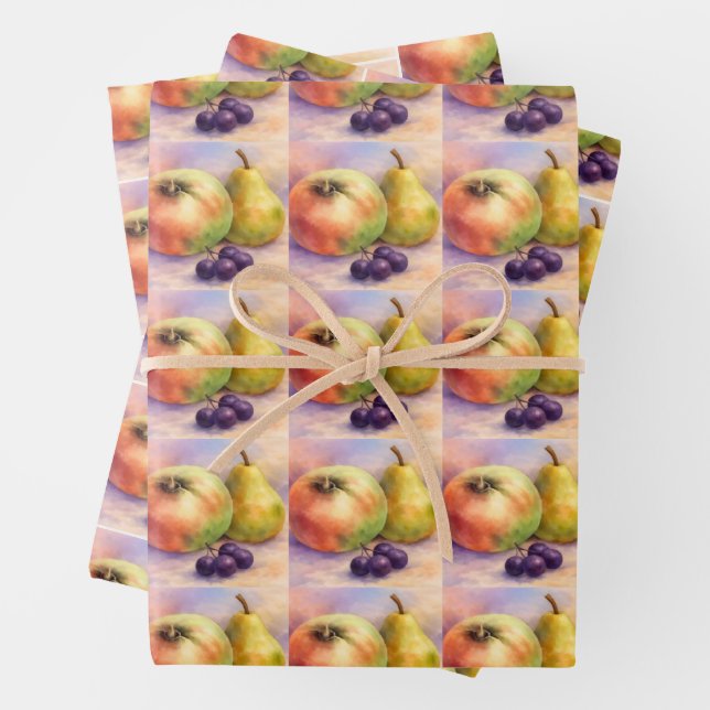 Papel de Regalo de Frutas del Huerto | Conjunto de (In situ)