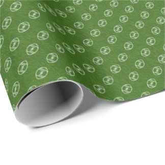 Papel de regalo de fútbol de Campo Verde Vibrante