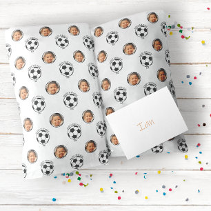 Papel de regalo de fútbol para niños cumpleaños no