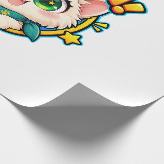 Papel de regalo de gatito Kawaii adorable – Gato A