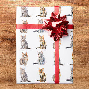 Papel de Regalo de Gato Adorable