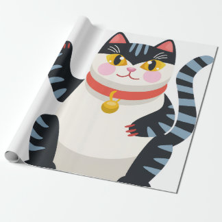 Papel de regalo de gato estético japonés Kawaii li