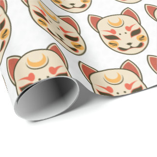 Papel de regalo de gato estético japonés Kawaii li